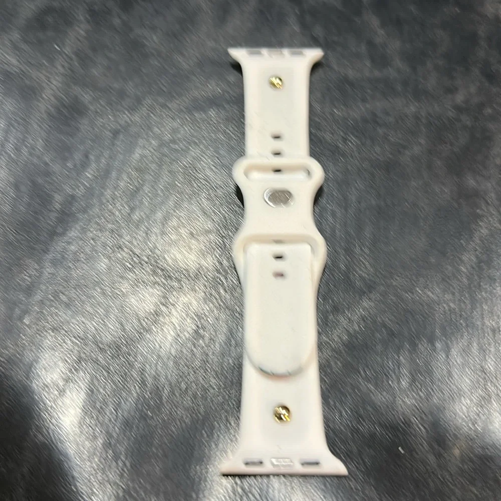 White and Red and green Stripe Watch Band silicon 38/42mm